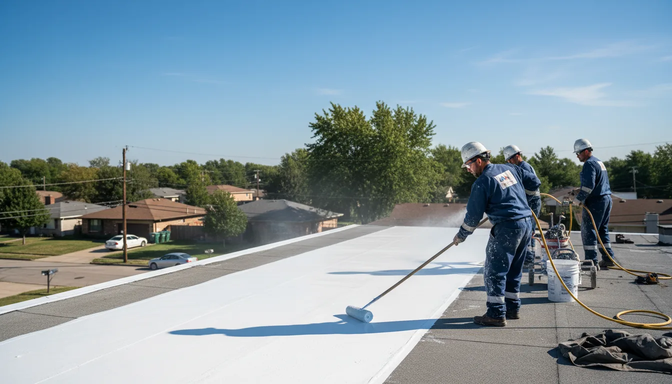 Commercial roof coating in Ridgeway, OH near me